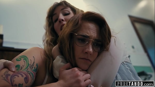 PURE TABOO Lena Paul Creampied By College Friend As Her Wife Siri Dahl Watches