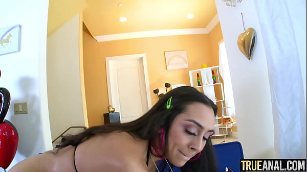 TRUE ANAL Lilly Hall has her big booty creampied